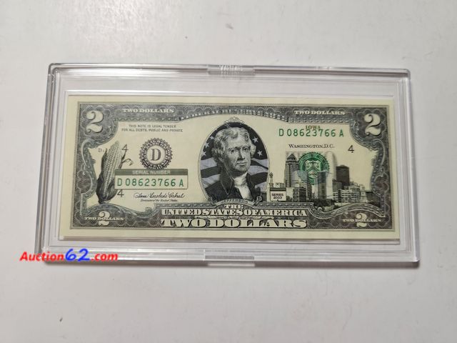 Lot 44-8311q - IOWA ENHANCED $2 STATE BILL. HAS CAPITAL AND A EAR OF CORN.-NT