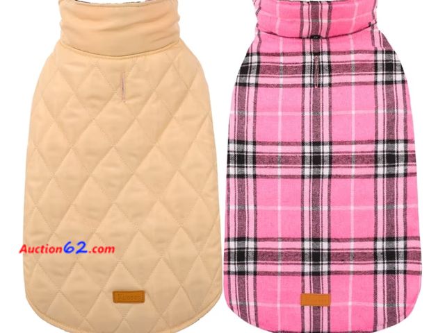 Lot 44-6510x - Kuoser Warm Dog Coat, Waterproof Dog Jacket for Extra Large Dogs, Adjustable Durable XXL Doggie Winter Coat Reversible