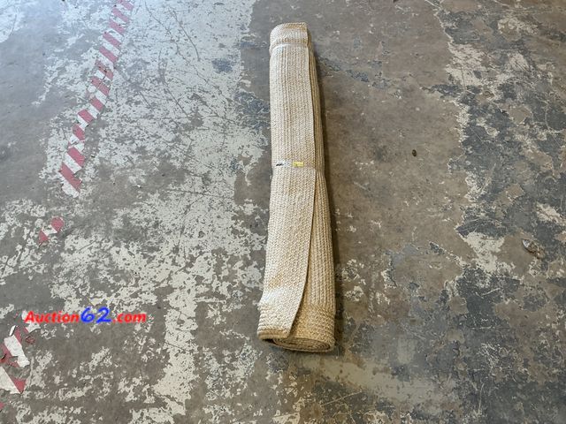 Lot 44-1169p - Natural Woven Rectangular Braided Outdoor Rug Heathered Cream 5’ X 7’ E-Commerce Return, A basic inspection has been given to this item. Sol...