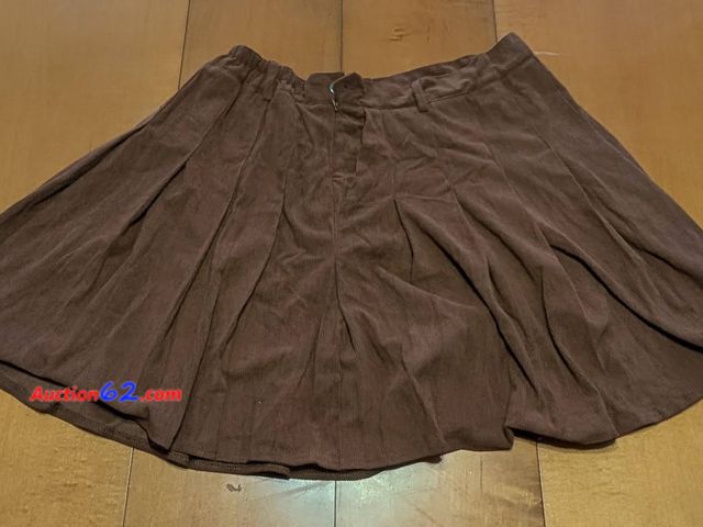 Lot 44-3037g - Size XX-Large (20-22) - Sangree Women's Brown Corduroy Skirt - Appears New - See Pictures