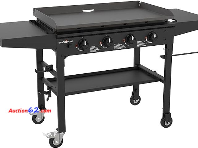 Lot 44-11z - $375 Retail value- Blackstone 1554 36” Omnivore Griddle with Folding Side Shelves, Powder Coated Ste...