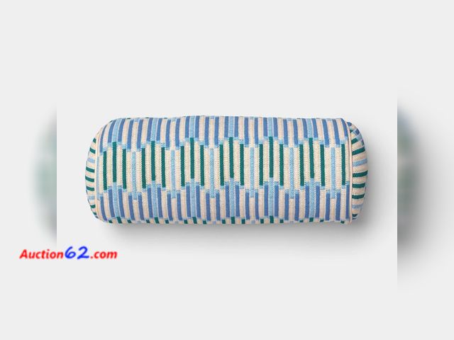 Lot 44-4037j - 8"x20" Wavy Stripe Woven Bolster Pillow Multi-Cool - Threshold™ See All Photo's Appears New, A basic inspection has been given to this item....