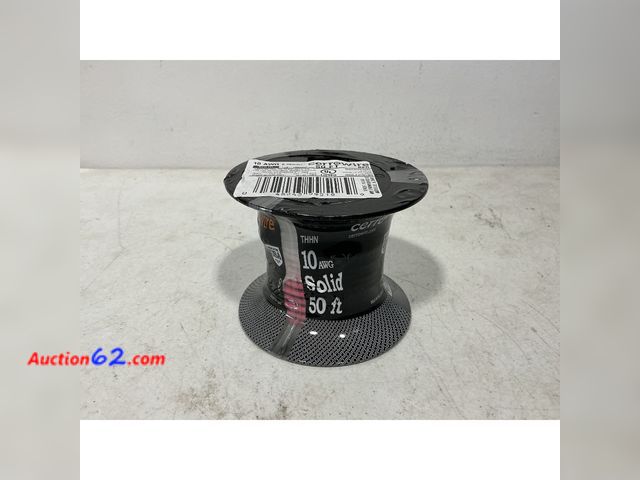 Lot 44-740i - Cerrowire 10 AWG Solid THHN Wire - 50 ft, Red Not Tested See All Photo's Appears New, A basic inspection has been given to this item. Sold A...