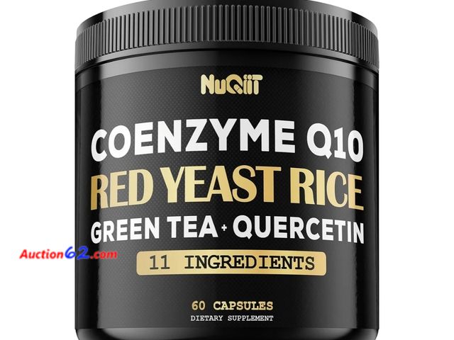 Lot 44-6562r - Red Yeast Rice 13500mg Green Tea 4500mg Quercetin 4500mg Supplement &amp; More - Support Heart Health, Immune System &amp; Body Balance - 60...
