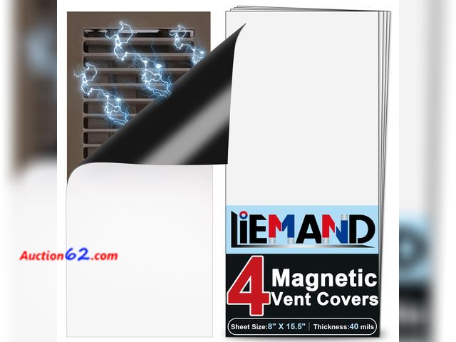 Lot 44-2977e - Powerful Magnetic Vent Covers,8"X 15.5"Register Vent Cover for Home and RV, HVAC Iron Registers，Strong and Well-Fitting Floor Vent Covers/Ai...