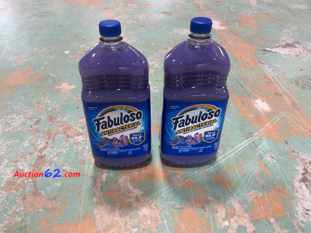 Lot 44-910p - Fabuloso Antibacterial Multi-Purpose Cleaner, Purple, Kills 99.9% Bacteria, 2 x 48 fl oz Bottles Appears New, A basic inspection has been gi...