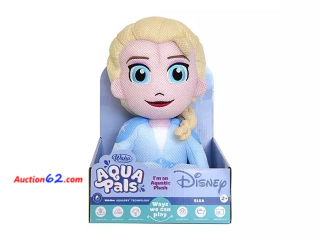 Lot 44-3027f - Disney Wahu Aqua Pals Disney Classic Elsa Plush Water Toy for Kids Ages 2+ Fast-Drying Waterproof Plush Doll Toy for Pool and Bathtub - New ...