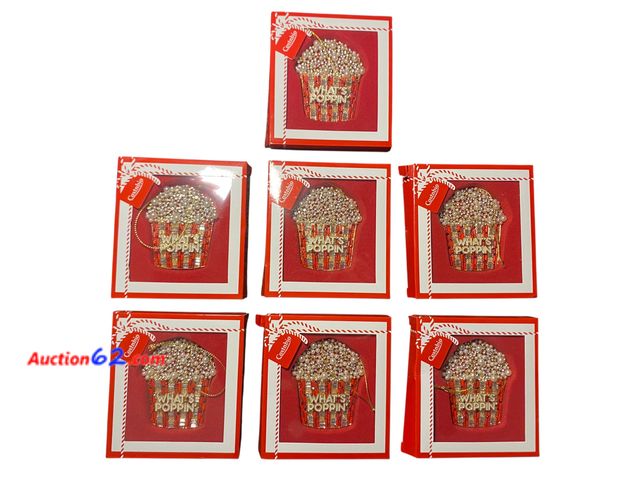 Lot 44-9108j - Retail of $111- $15.99 (each) Lot of (7) Coxtnbio Christmas Popcorn Ornament Appears New, A basic inspection has been given to this item. So...