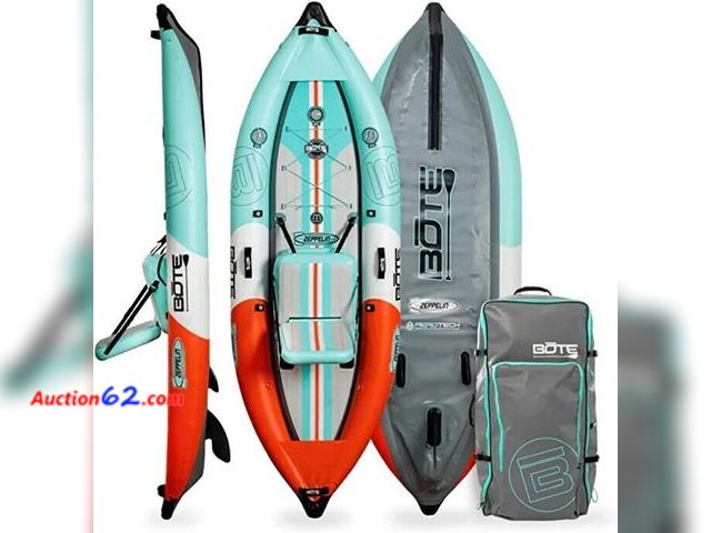 Lot 44-695p - Bote Zeppelin Aero 10' Native Inflatable Kayak, New in Box Appears New, A basic inspection has been given to this item. Sold AS-IS. Not Test...