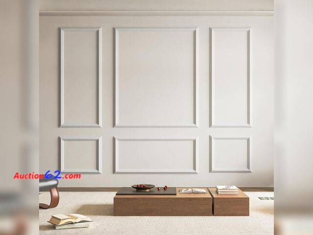 Lot 44-1631w - Art3d Pre-Cut Wall Molding Set of 6 pcs, Ready-to-Assemble Wainscoting Panels for Interior Wall Décor Living Room Bedroom Accent Wall - Inst...