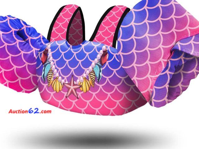 Lot 44-9004p - Chriffer Kids Swim Vest Life Jacket, 33-55 Ibs. Appears New, A basic inspection has been given to this item. Sold AS-IS.