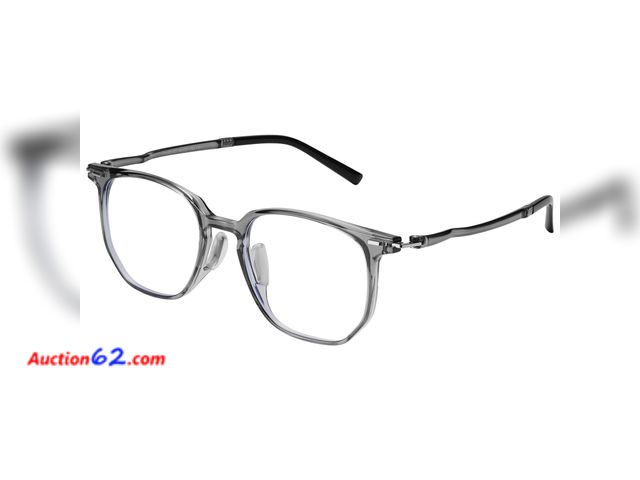 Lot 44-2814e - Dollger Blue Light Blocking Glasses for Women - Oversized Square Frame Computer Eyewear, Anti Eye Strain, Lightweight（Grey） Appears New, A b...
