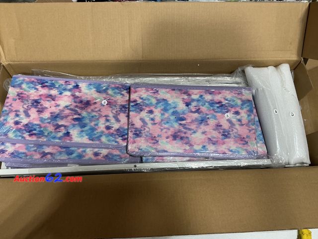 Lot 44-268 - Kids Storage Shelves with Colorful Pattern See All Photo's E-Commerce Return, A basic inspection has been given to this item. Sold AS-IS.