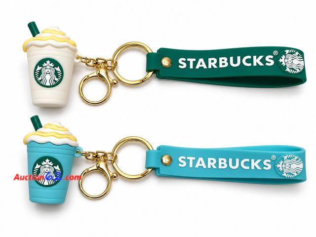 Lot 44-6167m - Two different Color Starbucks keychains Appears New, A basic inspection has been given to this item. Sold AS-IS. See All Photo's Not Tested