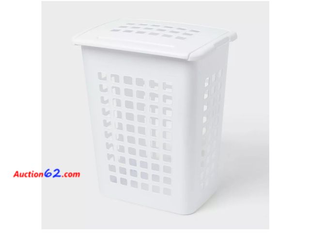 Lot 44-1544w - Rectangular Hamper with Lid - Brightroom™ Not Tested See All Photo's Appears New, A basic inspection has been given to this item. Sold AS-IS...