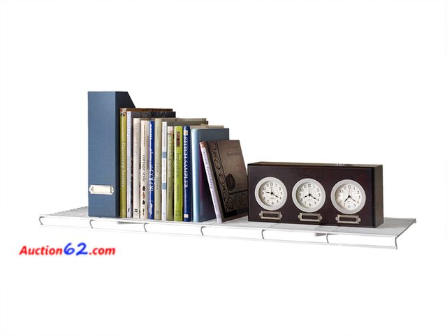 Lot 44-4075m - ClosetMaid 2283 ShelfTrack Book Shelf Kit, 36-inche, White Not Tested See All Photo's Appears New, A basic inspection has been given to this...