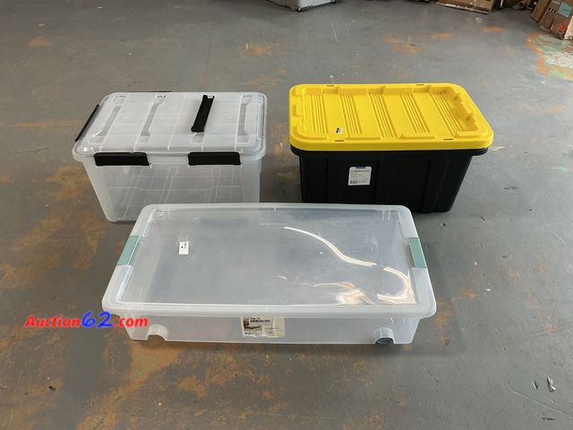 Lot 44-946j - Brightroom Storage Bins Lot of 3 See All Photo's Not Tested E-Commerce Return, A basic inspection has been given to this item. Sold AS-IS. S...