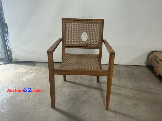 Lot 44-1355m - $150 Retail price - Threshold Studio McGee Stacking Patio Chair - Wood, Weather-Resistant Not Tested See All Photo's Appears New, A basic in...