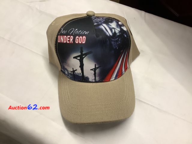 Lot 44-6111o - One nation under God hat. Velcro strap. New. See All Photo's Not Tested Never opened, Factory Sealed