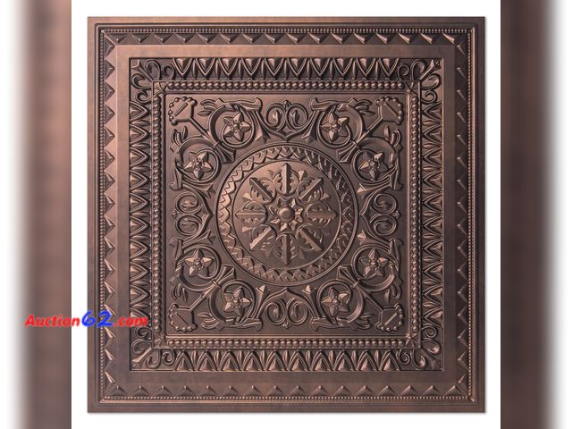 Lot 44-909w - $89.99 Retail price - Art3d Drop Ceiling Tiles, Glue up Ceiling Tiles, 2'x2' Plastic Sheet in White (12-Pack, 48 Sq.ft) Appears New, A basic...