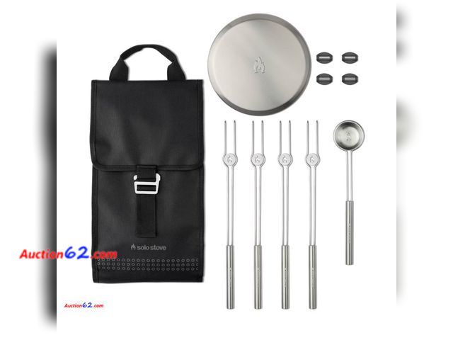 Lot 44-4049b - Retail of $63.99- Solo Stove 10 pc Mesa XL Tabletop Firepit Tool Kit Stainless Steel Finish- Never Opened Appears New, A basic inspection ha...
