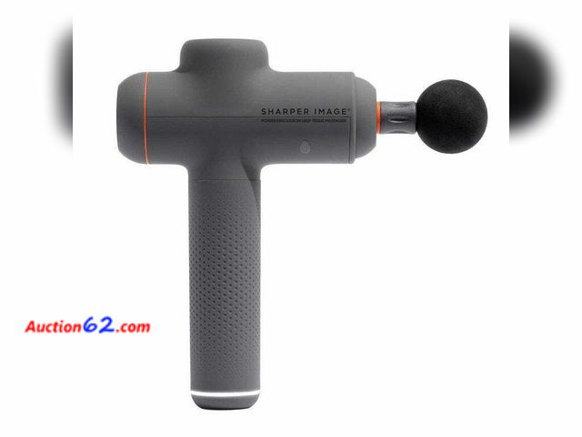 Lot 44-1637j - Sharper Image Power Percussion Deep Tissue Massager Grey Not Tested See All Photo's Appears New, A basic inspection has been given to this i...