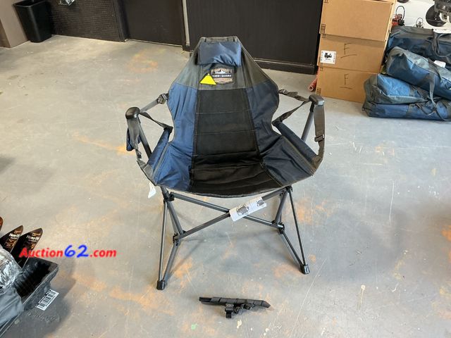 Lot 44-507e - Tommy Bahama Swing Hammock Camping Chair with Carry Bag E-Commerce Return, A basic inspection has been given to this item. Sold AS-IS. See A...