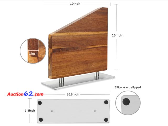 Lot 44-1847 - $43 Retail price- Magnetic Knife Block Without Knives,Magnetic Universal Stands with Strong Enhanced Magnets Strip Kitchen Storage Cutlery L...