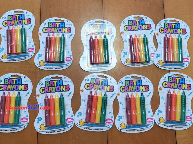 Lot 44-3010g - Lot of 10 - 4-Pack Bath Crayons - New - See Pictures Appears New, A basic inspection has been given to this item. Sold AS-IS. Never opened, ...