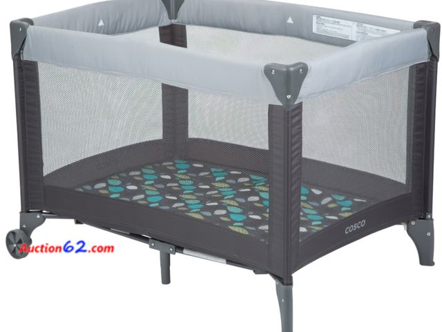 Lot 44-7342w - Cosco kids fun sport portable compact baby play yard with carry bag, seeding,  Appears New, A basic inspection has been given to this item. ...