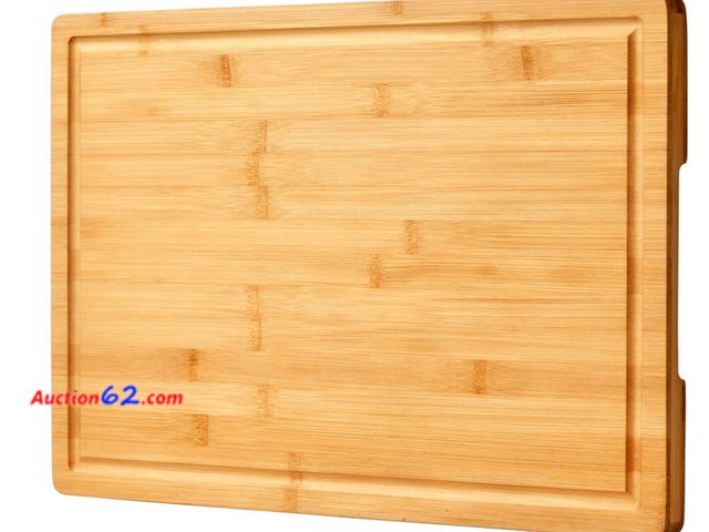 Lot 44-1770 - $76 Retail price- Allsum 36x24" Bamboo Cutting Boards for Kitchen, Wood Stove Top Cover, Extra Large Noodle Board Over Sink, Charcuterie Boa...