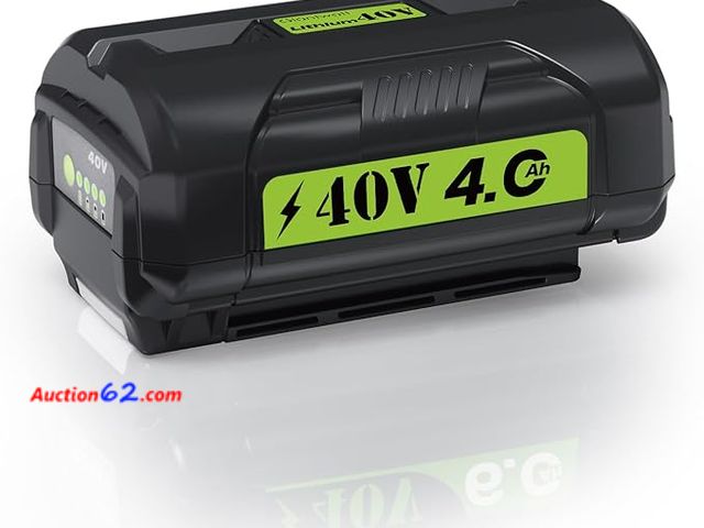 Lot 44-9054g - Retail of $39.99- 40V 4.0Ah Replacement Battery for Ryobi 40 Volt Batteries Compatible with Original Charger, Cordless Power Tools and Lawn ...