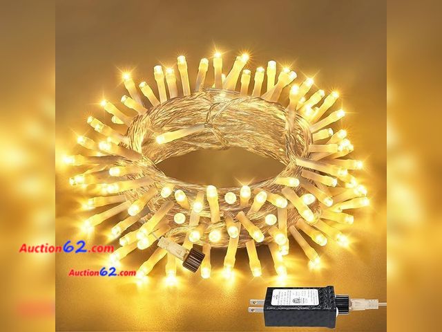 Lot 44-9021r - ShineShine Fairy Lights 150 LED 49 FT, 8 Modes Plug in Waterproof with Timer Appears New, A basic inspection has been given to this item. So...