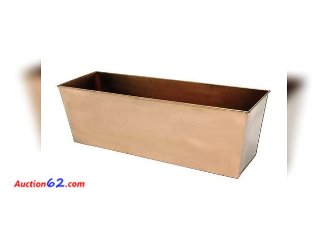 Lot 44-1599b - Achla Designs Plain Copper Window Flower Box Planter- Medium (23 1/4"L x 7 3/4"W x 7 1/2"H) slight dent on edge otherwise appears new 5. Not...
