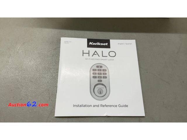 Lot 44-1859a - Kwikset HALO Wi-Fi Keypad Smart Lock Installation and Reference Guide See All Photo's Not Tested E-Commerce Return, A basic inspection has b...