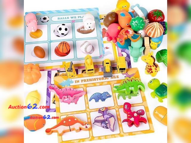 Lot 44-9000g - Montessori Sorting Toy for Toddlers- New Appears New, A basic inspection has been given to this item. Sold AS-IS.
