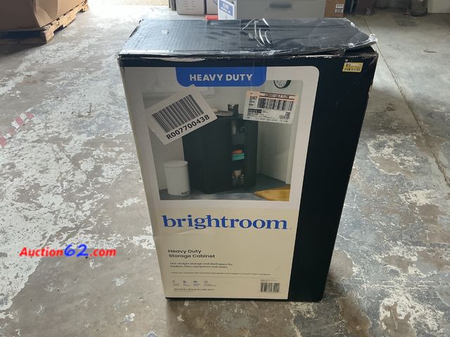 Lot 44-1187j - Brightroom Heavy Duty Storage Cabinet E-Commerce Return, A basic inspection has been given to this item. Sold AS-IS. Dirty