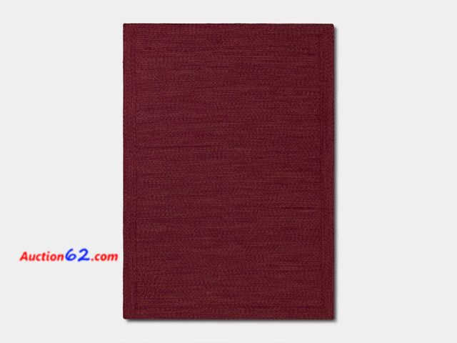 Lot 44-264e - $90 Retail price - 5'x7' Natural Woven Rectangular Braided Outdoor Area Rug Rose - Threshold™ Appears New, A basic inspection has been given...