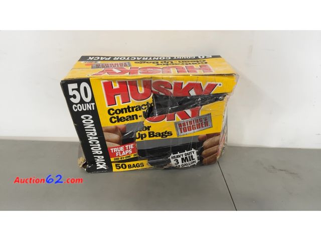 Lot 44-1612j - Husky Contractor Clean-Up Bags 50 Count See All Photo's Not Tested E-Commerce Return, A basic inspection has been given to this item. Sold A...