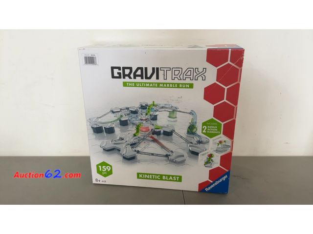 Lot 44-1968o - $109 Retail price - Ravensburger Gravitrax Kinetic Blast, Ultimate Marble Run- XL Starter Set-159 Pieces-Steam Learning Not Tested See All P...