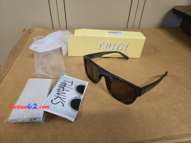 Lot 44-6558p - HIGLASS Polarized Classic Sunglasses for Men, Retro Trendy Square Sun Glasses UV400 Protection Running, Fishing, Driving Appears New, A basi...