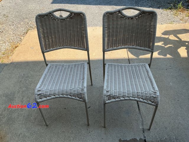 Lot 44-293e - $150 Retail price - Set of 2 Wicker Outdoor Dining Chairs See All Photo's E-Commerce Return, A basic inspection has been given to this item....