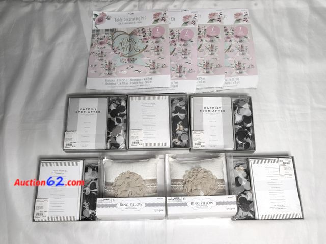 Lot 44-5505I - Lot of wedding decorations and invitations Never opened, Factory Sealed