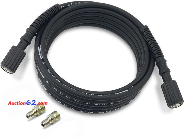Lot 44-5552b - Kärcher 25' High Pressure Extension Hose for Pressure Washers up to 3600 PSI 2. E-Commerce Return, A basic inspection has been given to this...