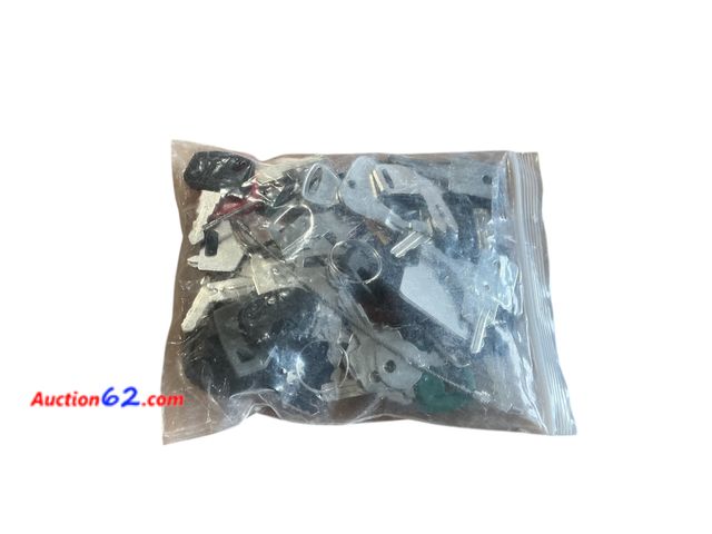 Lot 44-9133o - 42pcs Heavy Equipment Keys Master Set Construction Ignition Key Kits Compatible with John Deere Cat Caterpillar Case JD Hyster Komatsuï¼Œfor...