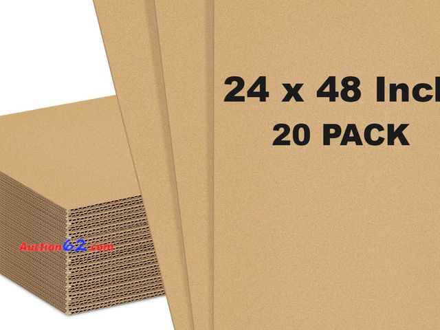 Lot 44-298M - Henoyso 20 Pack 24 X 48 Inch Brown Cardboard Sheets See All Photo's Appears New, A basic inspection has been given to this item. Sold AS-IS.