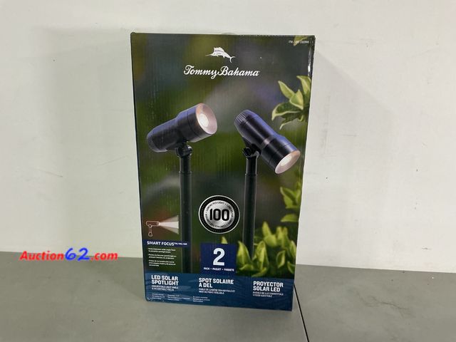 Lot 44-1855i - Solar Aluminum Steel LED Spotlights Landscape Lights Heavy Duty 2packs Not Tested See All Photo's Appears New, A basic inspection has been g...