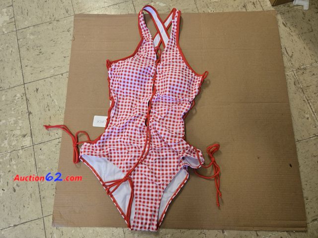 Lot 44-6767b - Size XL Holipick Women Sexy One Piece Swimsuit One Shoulder Bathing Suit Lace Up Swimwear Appears New