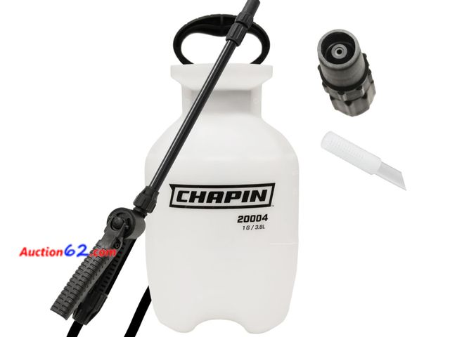 Lot 44-557p - Chapin 20004 Pump Sprayer, 1 Gallon, Lawn and Garden, Hand Pressurized, Anti-Clog Filter, Adjustable Spray Nozzle Appears New, A basic inspe...