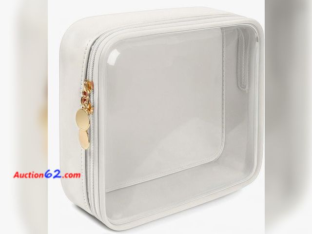 Lot 44-6759p - KOTORA TSA Approved Toiletry Bag with Mini Clear Makeup Bag PVC Cosmetic Bag Appears New, A basic inspection has been given to this item. So...